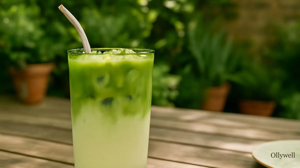Matcha z dodatkiem grzybów adaptogennych.